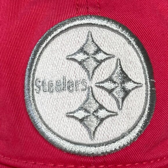 NFL Steelers Hat Womens Pink Strap Back OS Adjustable Logo Fanwear - Picture 6 of 7